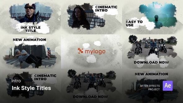 Intro - Ink Style Titles Premiere Pro Templates（099111）-技能树